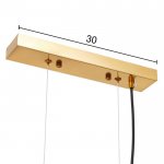 Светильник 34528/3 E27 40Вт золото 80х15х25-125 см