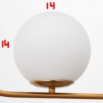 Светильник 34528/3 E27 40Вт золото 80х15х25-125 см