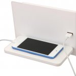 Бра с левой полочкой 85102/2 LED 8+3Вт 4000К USB беспроводная зарядка белый 30х11х12 см