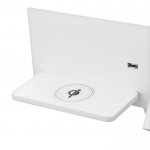 Бра с левой полочкой 85102/2 LED 8+3Вт 4000К USB беспроводная зарядка белый 30х11х12 см