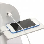 Бра с правой полочкой 85104/2 LED 5+3Вт 4000К USB  белый 26х11х18 см