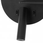 Бра с правой полочкой 85105/2 LED 5+3Вт 4000К USB  черный 26х11х18 см