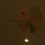 Бра с левой полочкой 85104/2 LED 5+3Вт 4000К USB  белый 26х11х18 см