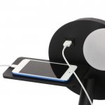 Бра с левой полочкой 85105/2 LED 5+3Вт 4000К USB  черный 26х11х18 см