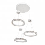 Люстра 59912/3 LED 90Вт 4000К 6000К белый 44х44х26-106 см
