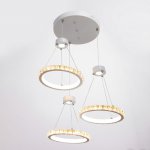 Люстра 59912/3 LED 90Вт 4000К 6000К белый 44х44х26-106 см