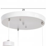 Люстра 59912/3 LED 90Вт 4000К 6000К белый 44х44х26-106 см