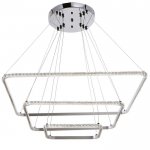 Люстра 59913/3 LED 114Вт 4000К серебро 71х71х2-82 см