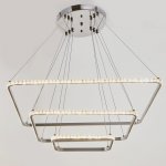 Люстра 59913/3 LED 114Вт 4000К серебро 71х71х2-82 см