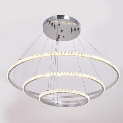 Люстра 59914/3 LED 94Вт 4000К серебро 71х71х2-82 см Люстра 59914/3 LED 94Вт 4000К серебро 71х71х2-82 см