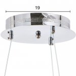 Люстра 59915/1 LED 72Вт 4000К серебро 71х71х20-102 см