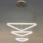 Люстра с ПДУ 59917/3 LED 180Вт 3000-6000К белый 66х66х2,5-102 см