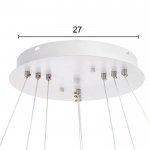 Люстра с ПДУ 59917/3 LED 180Вт 3000-6000К белый 66х66х2,5-102 см