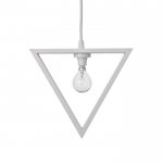 Светильник "Треугольник" 1*40Вт  Е14 белый 28х6х24-67 см