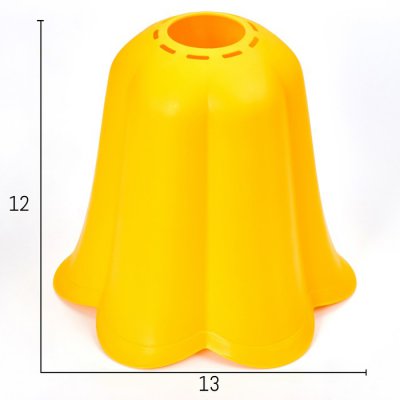 Плафон универсальный Плафон универсальный "Цветок" Е14/Е27 желтый 14х14х13см