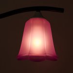 Плафон универсальный "Цветок"  Е14/Е27 фиолетовый 14х14х13см