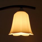 Плафон универсальный "Цветок"  Е14/Е27 снежно-белый 14х14х13см