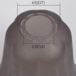 Плафон универсальный "Цветок"  Е14/Е27 дымчатый 14х14х13см