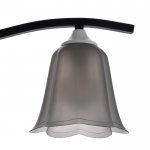 Плафон универсальный "Цветок"  Е14/Е27 дымчатый 14х14х13см