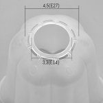 Плафон универсальный "Цветок"  Е14/Е27 прозрачный 14х14х13см