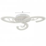 Люстра с ПДУ 71159/3 LED 108Вт диммер 3000-6000К белый 52х52х10 см