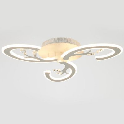 Люстра с ПДУ 71159/3 LED 108Вт диммер 3000-6000К белый 52х52х10 см