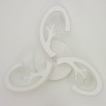 Люстра с ПДУ 71159/3 LED 108Вт диммер 3000-6000К белый 52х52х10 см