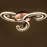 Люстра с ПДУ 71160/3 LED 108Вт диммер 3000-6000К кофе 52х52х10 см