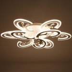 Люстра с ПДУ 71161/9 LED 324Вт диммер 3000-6000К белый 80х80х16 см