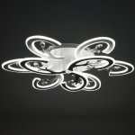 Люстра с ПДУ 71161/9 LED 324Вт диммер 3000-6000К белый 80х80х16 см