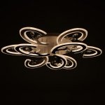 Люстра с ПДУ 71161/9 LED 324Вт диммер 3000-6000К белый 80х80х16 см