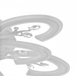 Люстра с ПДУ 71161/9 LED 324Вт диммер 3000-6000К белый 80х80х16 см