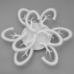 Люстра с ПДУ 71161/9 LED 324Вт диммер 3000-6000К белый 80х80х16 см