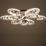 Люстра с ПДУ 71162/9 LED 324Вт диммер 3000-6000К кофе 80х80х16 см