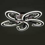 Люстра с ПДУ 71164/5 LED 180Вт диммер 3000-6000К кофе 61х61х10 см