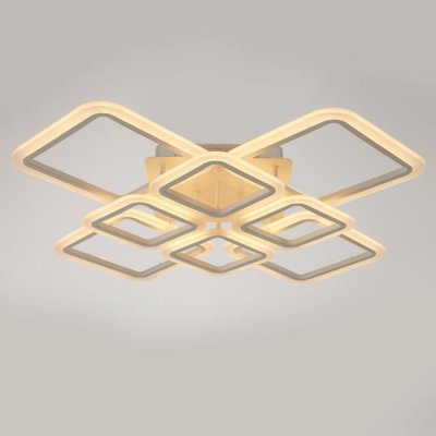 Люстра с ПДУ 71167/8 LED 192Вт диммер 3000-6000К белый 74х74х13,5 см Люстра с ПДУ 71167/8 LED 192Вт диммер 3000-6000К белый 74х74х13,5 см