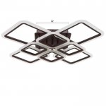 Люстра с ПДУ 71168/8 LED 192Вт диммер 3000-6000К кофе 74х74х13,5 см