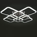 Люстра с ПДУ 71168/8 LED 192Вт диммер 3000-6000К кофе 74х74х13,5 см