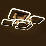 Люстра с ПДУ 71170/5 LED 144Вт диммер 3000-6000К черный 70х70х16 см