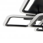 Люстра с ПДУ 71170/5 LED 144Вт диммер 3000-6000К черный 70х70х16 см