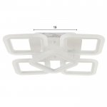 Люстра с ПДУ 71171/5 LED 90Вт диммер 3000-6000К белый 40,5х40,5х11,5 см