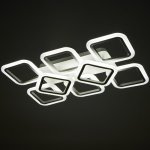 Люстра с ПДУ 71173/8 LED 144Вт диммер 3000-6000К белый 164,5х40,5х12 см