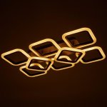 Люстра с ПДУ 71174/8 LED 144Вт диммер 3000-6000К кофе 164,5х40,5х12 см