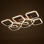 Люстра с ПДУ 71174/8 LED 144Вт диммер 3000-6000К кофе 164,5х40,5х12 см