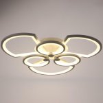 Люстра с ПДУ 71175/6 LED 174Вт диммер 3000-6000К белый 66х66х15 см