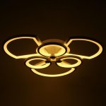 Люстра с ПДУ 71175/6 LED 174Вт диммер 3000-6000К белый 66х66х15 см