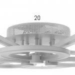 Люстра с ПДУ 71175/6 LED 174Вт диммер 3000-6000К белый 66х66х15 см