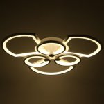 Люстра с ПДУ 71175/6 LED 174Вт диммер 3000-6000К белый 66х66х15 см