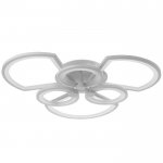 Люстра с ПДУ 71175/6 LED 174Вт диммер 3000-6000К белый 66х66х15 см