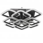 Люстра с ПДУ 71177/9 LED 162Вт диммер 3000-6000К черный 58х58х15,5 см